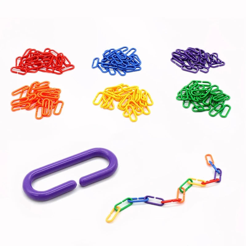 for Creative Chain Education Puzzle Kindergarten Teaching Learning Props Sensory Activity Parent-Kids Interaction T