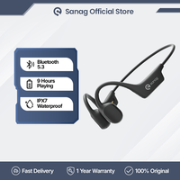 Sanag A30S AirRun Wireless Bluetooth 5.3 Earphone Open Ear Air Conduction 360° Panoramic Sound Headphone IPX7 Waterproof Headse