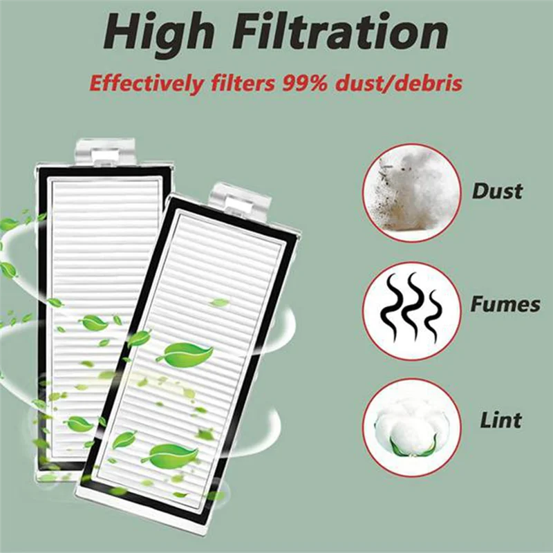 

A84G-Compatible For Roborock Qrevo Master Replacement Main Side Brush HEPA Filter Mop Pads Dust Bag Spare Part Accessories