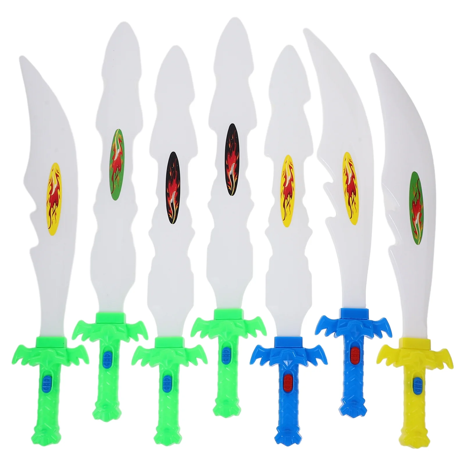 8 Pcs Knives Luminous Shining Glowing Kids Plaything Cosplay Props Child