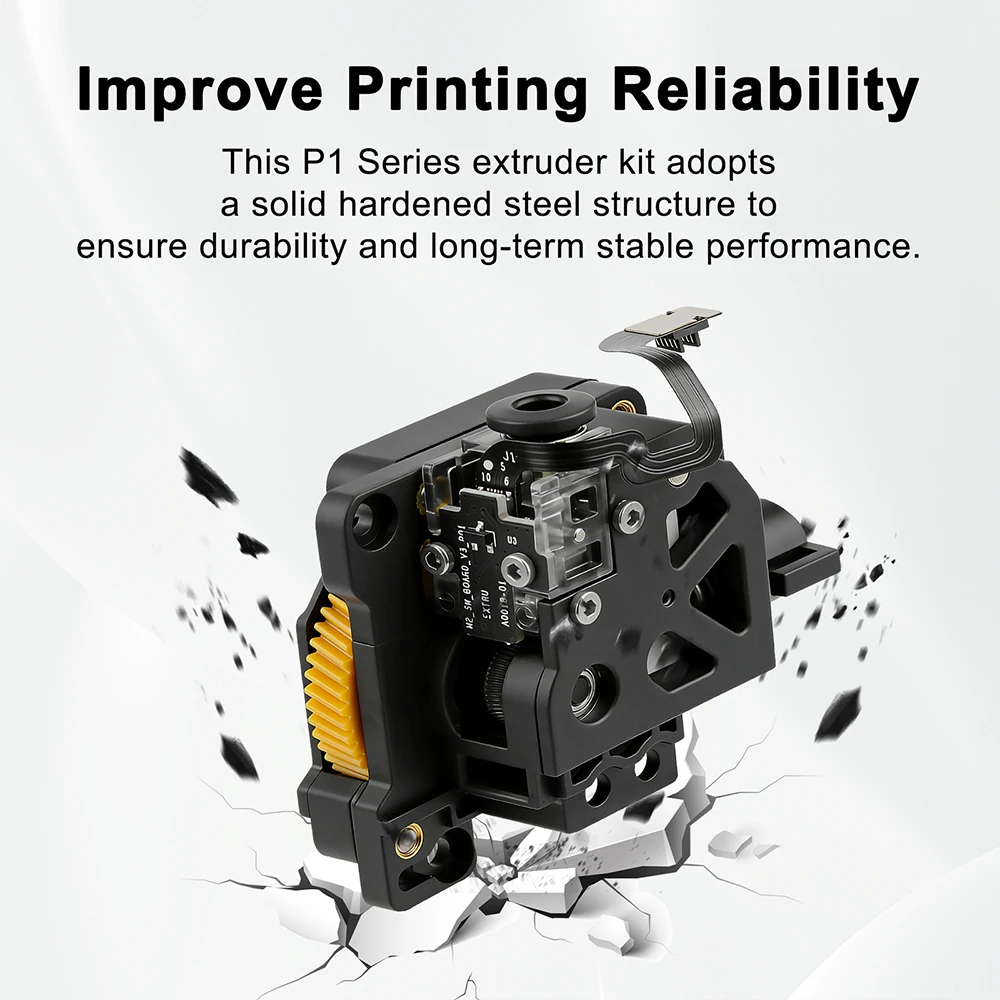 Für Bambu Lab X1C P1S P1P Extruder-Komponenten Gehärtetes Stahlgetriebe Leistungsstarker Extruder für Bambulab X1C 3D-Drucker Ersatzteil – Detail 8