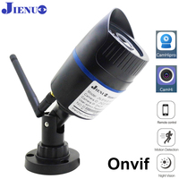 JIENUO IP Camera Wifi HD Cctv Security Surveillance Outdoor Waterproof Wireless Nightvision Onvif Audio Indoor Home Cam CamHipro