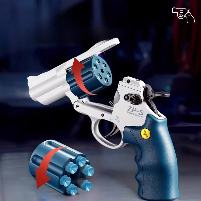 Manual ZP5 Revolver Pistol EVA Soft Dart Bullet Launcher Toy Gun Weapon Outdoor Airsoft Pistola For Boys Birthday Gift