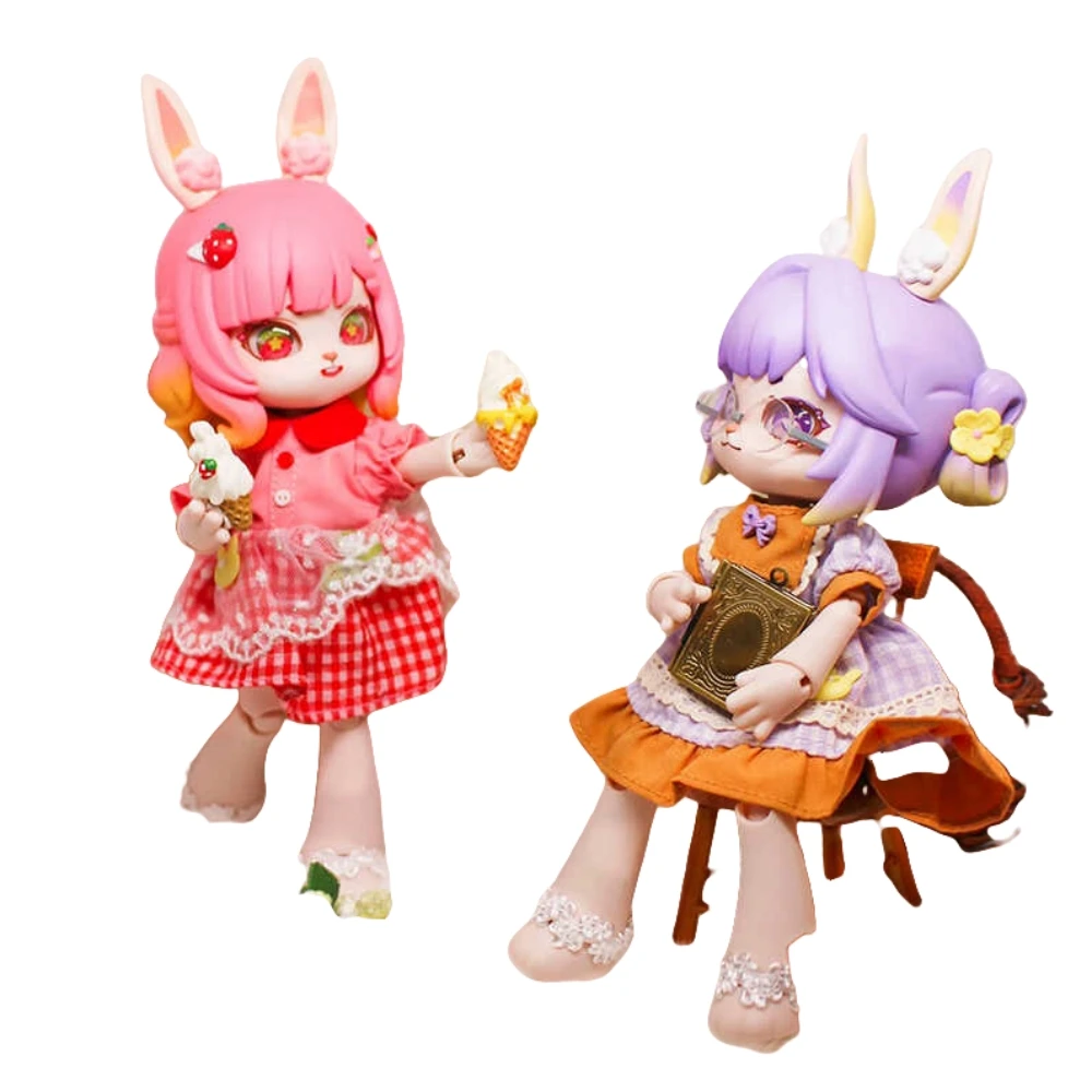 Echte Bonny Rabbit 2 Generatie Sweetheart Party Blind Box 12 Punten Beweegbare Pop Bjd Tide Play Doll Doll Doll Ornamenten