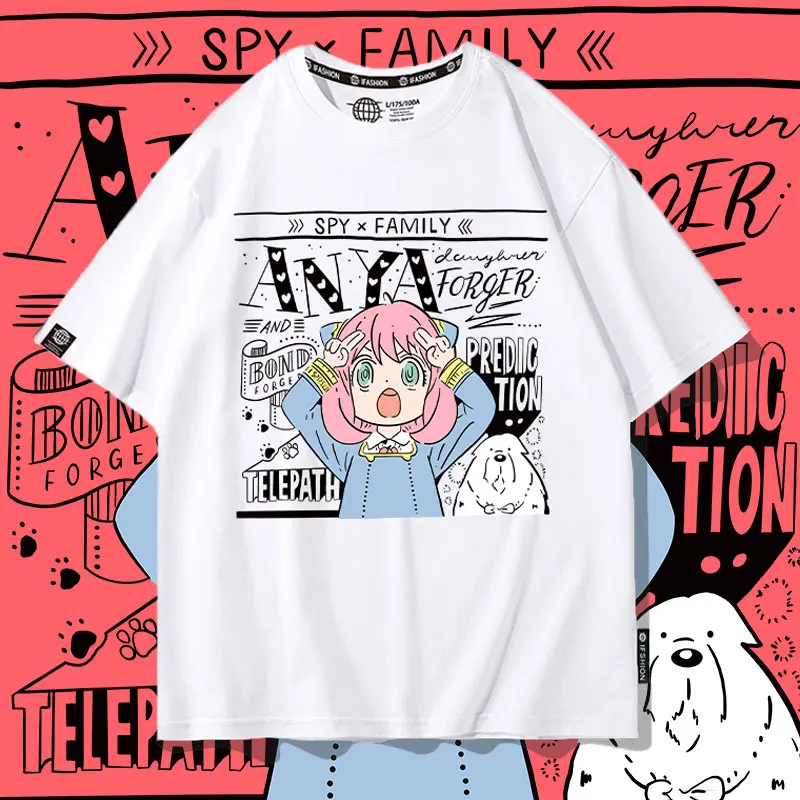 

Spy play a family joint short-sleeved T-shirt female summer two yuan Aniya animation around clothes pure cotton T-shirt