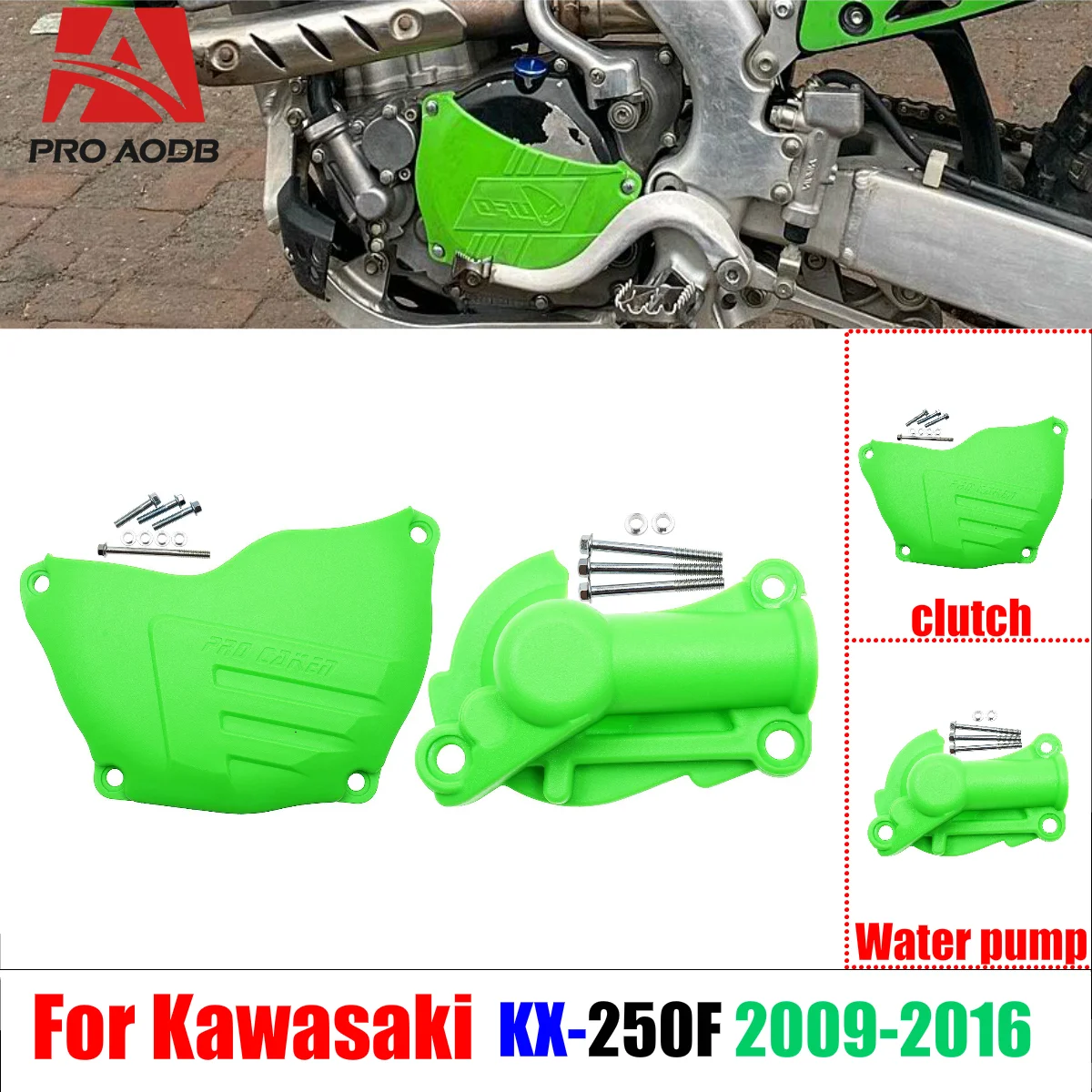 

For Kawasaki KX250F KX 250F KXF250 2009 2010 2011 2012 2013 2014 2015 2016 Motorcycle Premium Clutch Guard Water Pump Protector