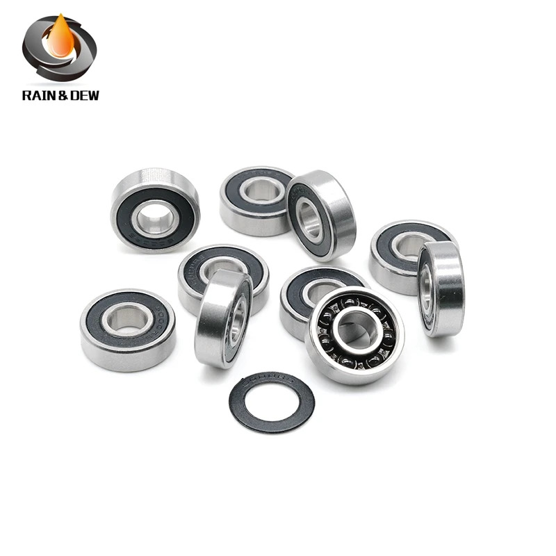 6000-2RS 1 PC Bearing 10*26*8 mm  ABEC-3 6000 RS Bicycle Hub Front Rear Hubs Wheel 10 26 8 Ceramic Balls Bearings