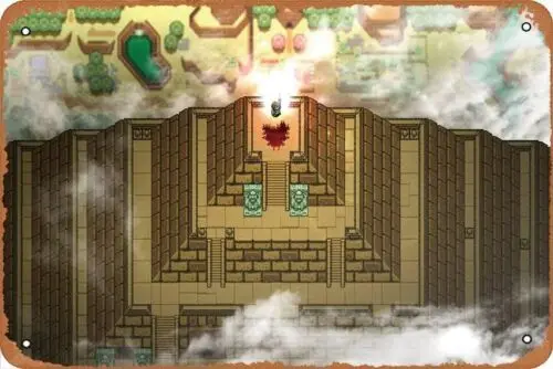 Video Game The Legend Of Zelda: A Link To The Past Poster Metal Tin Sign