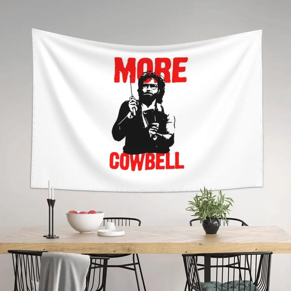 

More Cowbell Tapestry Hanging Wall Mushroom Home Decoration Accessories Tapestry