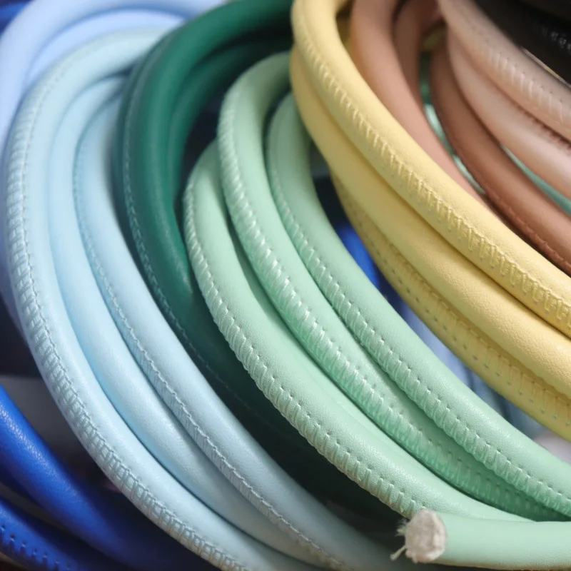 2 Meter 6mm Imitat-Schafslederband, Kunstleder-Schnur, Seil für DIY-Halsketten, Armbänder und Schmuckherstellung