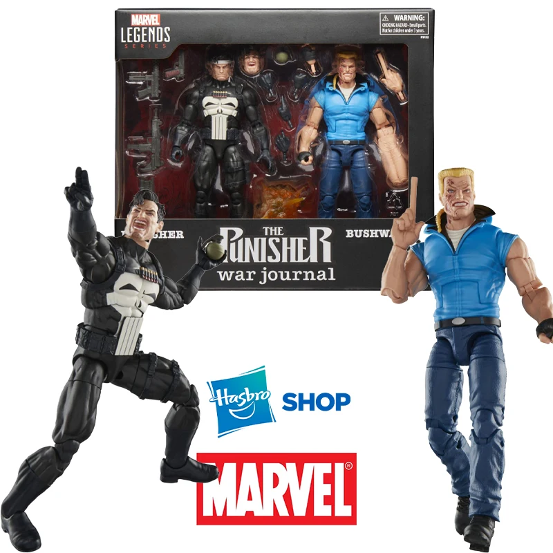 Hasbro Marvel Legends Series: Punisher and Bushwacker (The Punisher War Journal Comics) New Action Figures