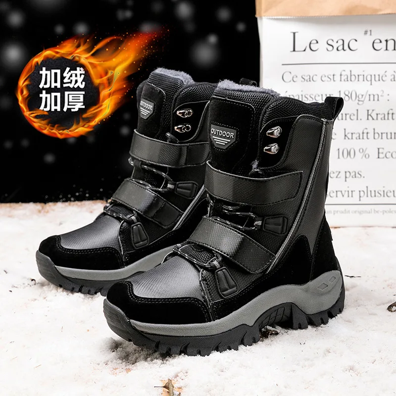 Brand Winter Snow Boots Comfortable Warm Cotton Shoes Waterproof Women's Boots Ladies Hiking Boot High Top Non-slip Botas Mujer