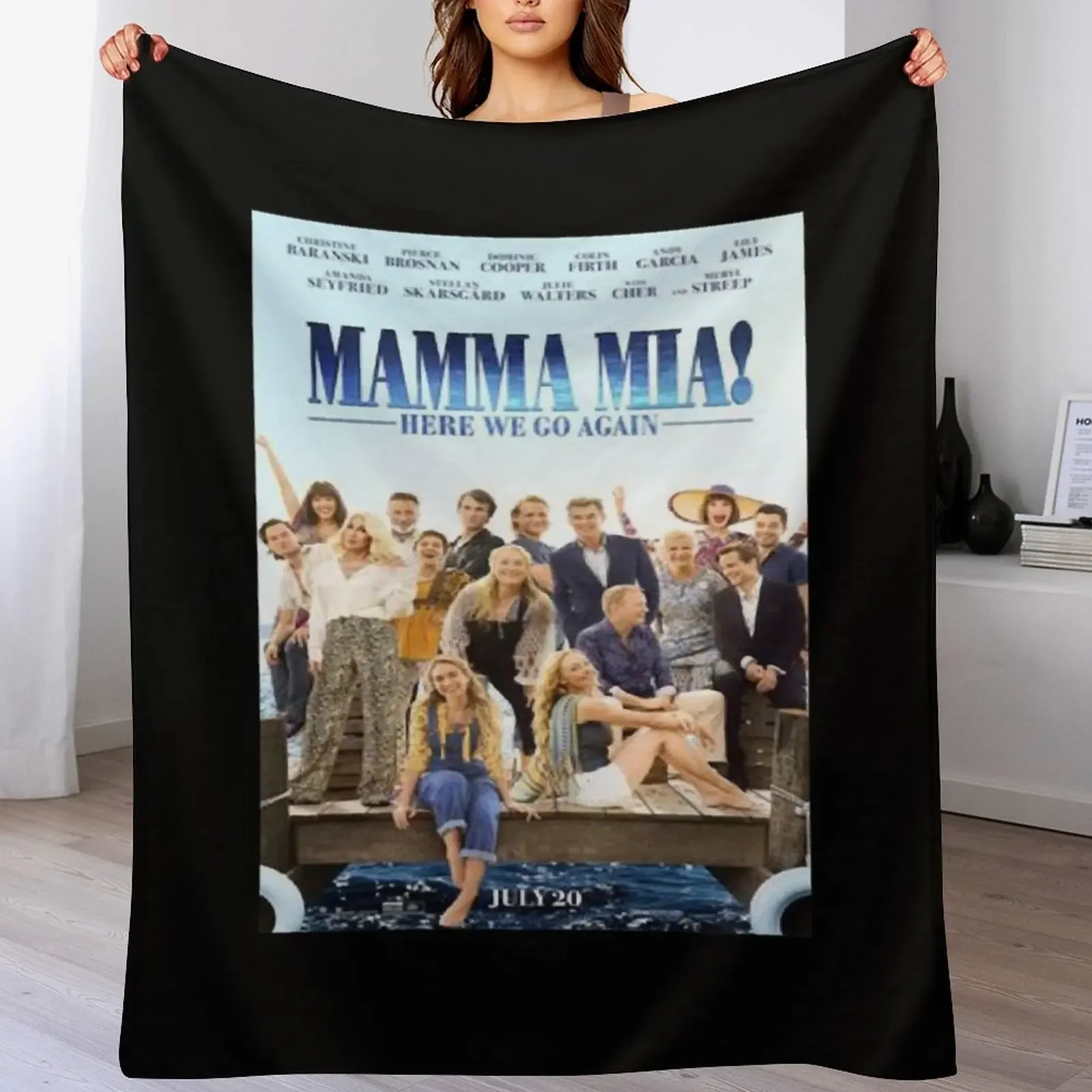 

Beautiful Model Mamma Romantic Musical Mia Drama Gifts Music Fan Throw Blanket Summer Beddings Weighted for sofa anime Blankets