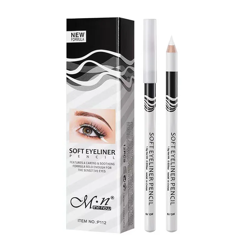 Lápis de sobrancelha branca impermeável, delineador branco macio, Brighten Eye Silkworm, Mark Pen para Microblading, Pmu, 5pcs