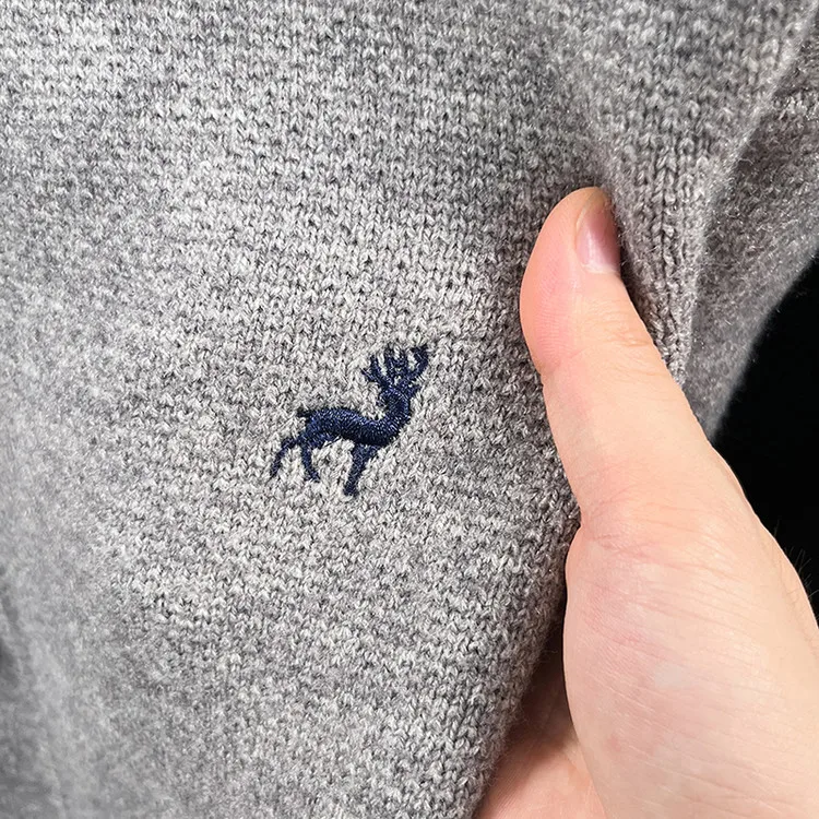 كارديجان مطرز مفتوح للرجال من بوليا، سترة محبوكة جديدة للربيع بياقة مستديرة، ملابس خارجية فضفاضة غير رسمية من ألياف البوليستر...