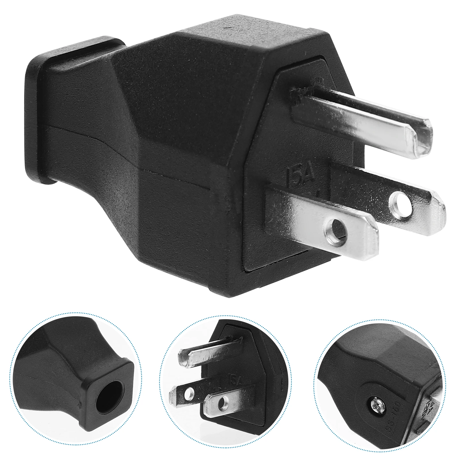 

Nema5 15P 3 Prong 15A 125Vac Detachable Male Female Plug Replacement Extension Cord Ends Electric Plugs Grounding Us Standard