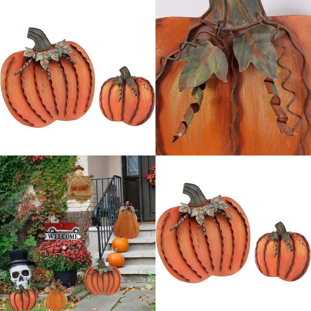 

Металлический декор в виде тыквы - стоящая садовая тыква для дома и двора (Семейство тыкв)