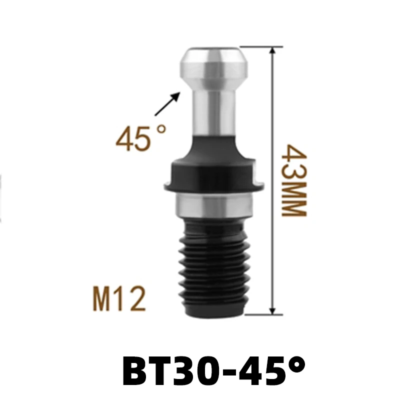 KaKarot Through hole pull nail BT30 BT40 BT50 high precision NC pull nail BT tool handle pull nail 45 ° 60 ° pull nail