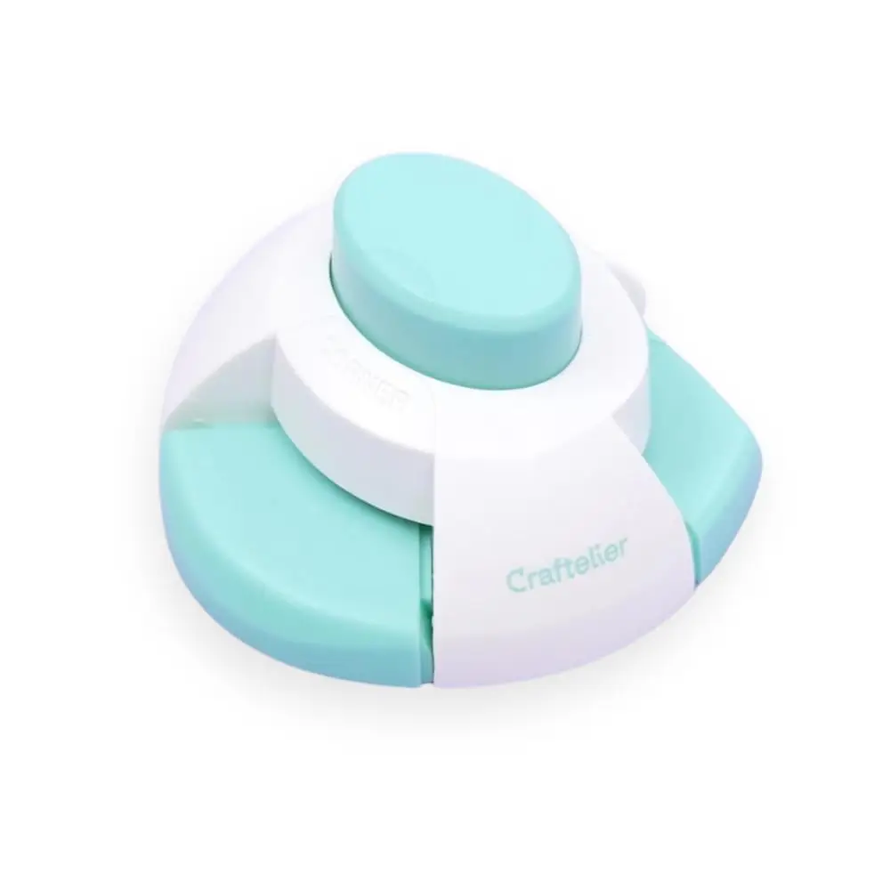 

Envelope Corner Punch for Paper Crafting Scrapbooking, 5x8.8 cm to 13x17.8 cm Envelope Maker, Turquoise and White