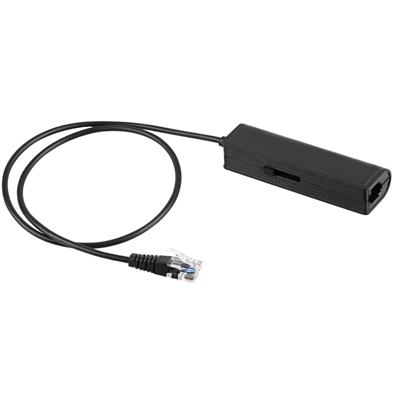 Telephone Headphone Adapter with RJ9 Interface for Adjusting Line Sequence for All Fixed Telephones