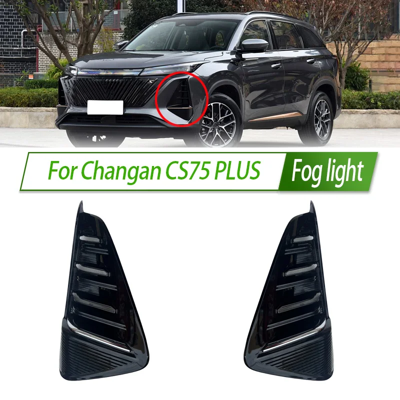 

For Changan CS75 PLUS Foglight Fog Light Assembly DRL Day Running Light Front Fog Lamp Kit Replacement with Waterproof Housing