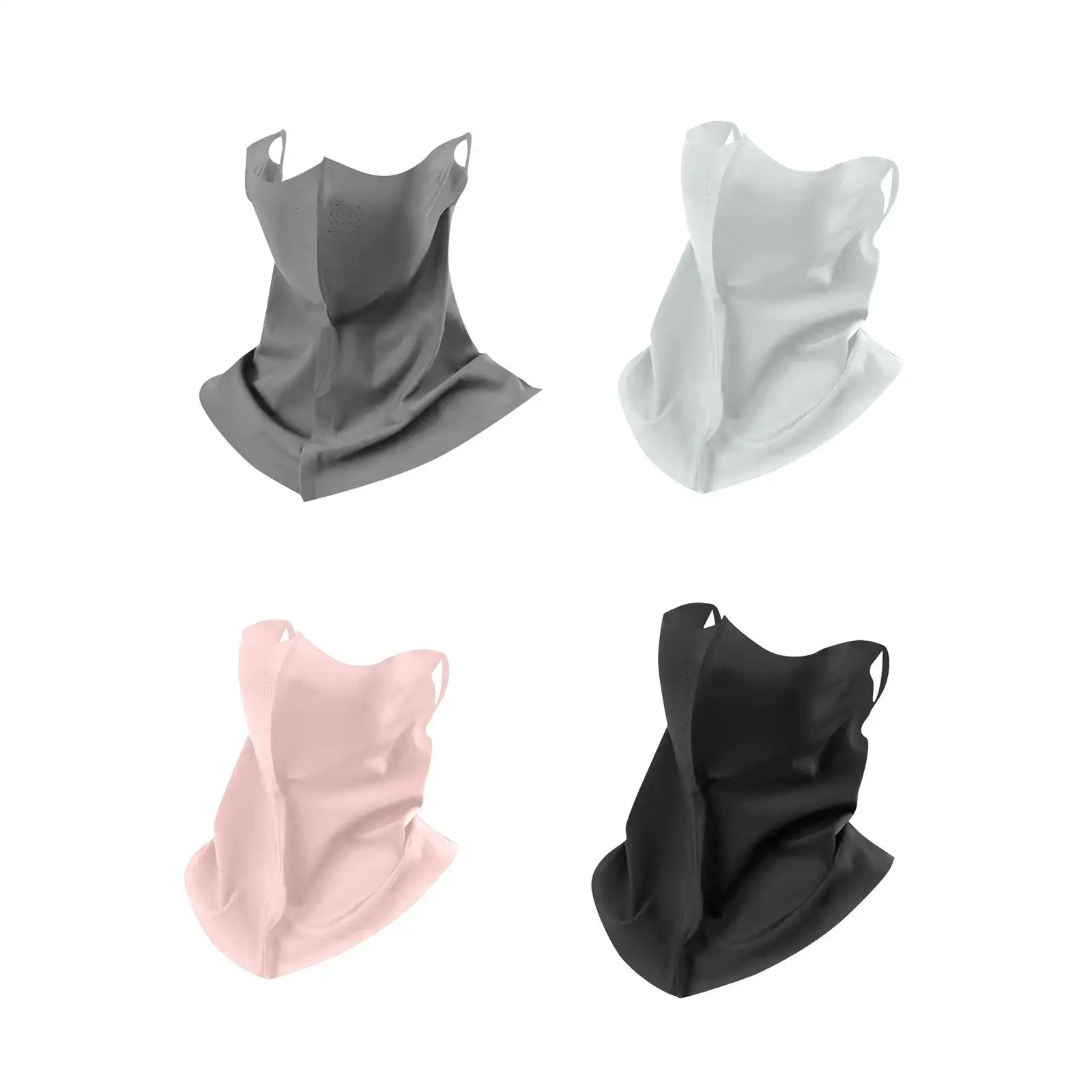 フェイスマスク アイスシルク冷却 折りたたみ式 再利用可能 バラクラバ 軽量フェイスカバー 夏用 サイクリング アウトドア スポーツ 男性と女性用