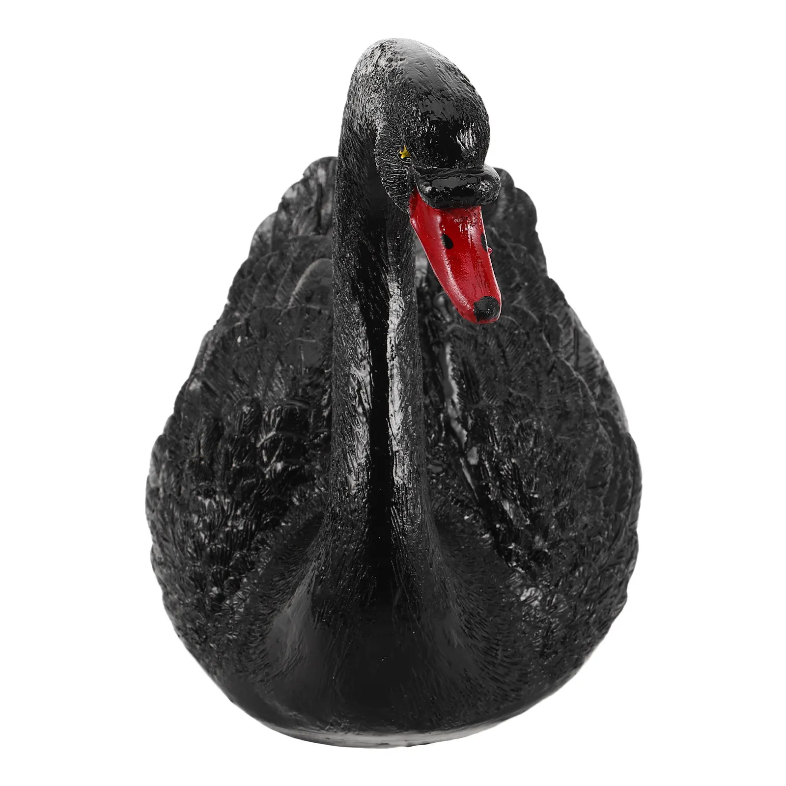 Pond Float Decoration Fountain Statue Floating Swans for Pool Black Shaped Ornaments