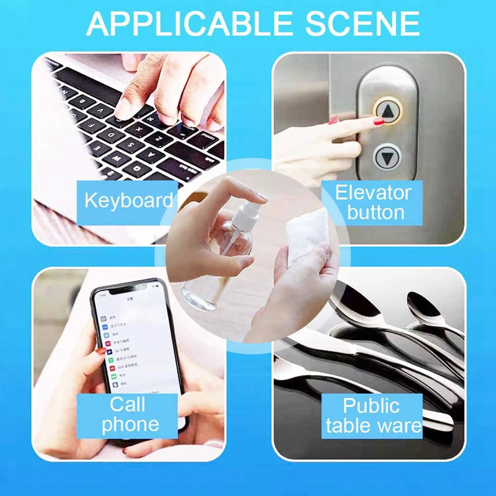 

AS94-72Pcs 30Ml/1Oz Mini Fine Mist Spray Bottles Refillable Bottles Small Empty Clear Plastic Travel Size Bottles