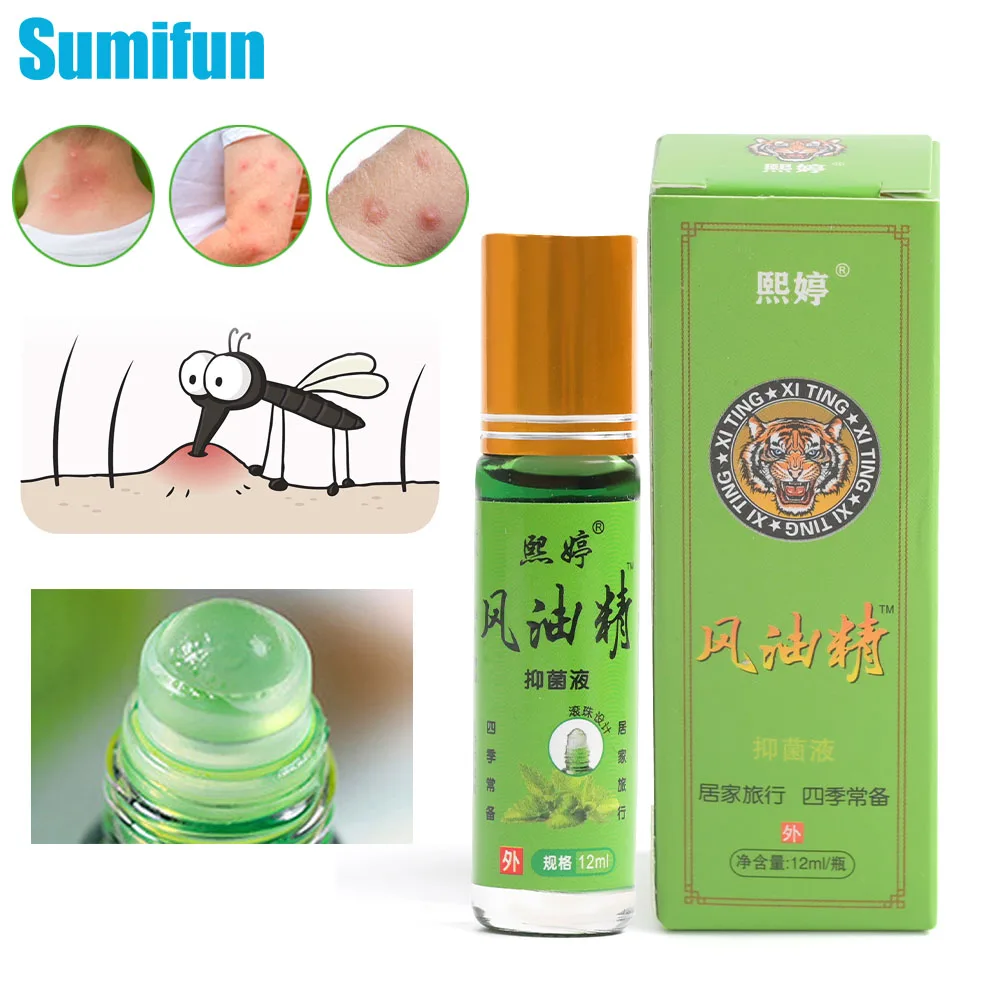 1/3/5Pcs Wind Oil Essence Roll-On massage oil Relieve Dizziness Headache Motion Sickness Refreshing Oil Prevent Mosquito massage