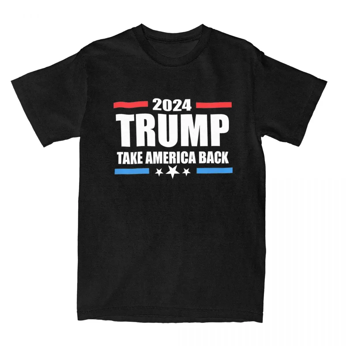 Trump 2024 Take America Back Men's T Shirts Vintage Tees Short Sleeve Crewneck T-Shirt Cotton 6XL Clothes