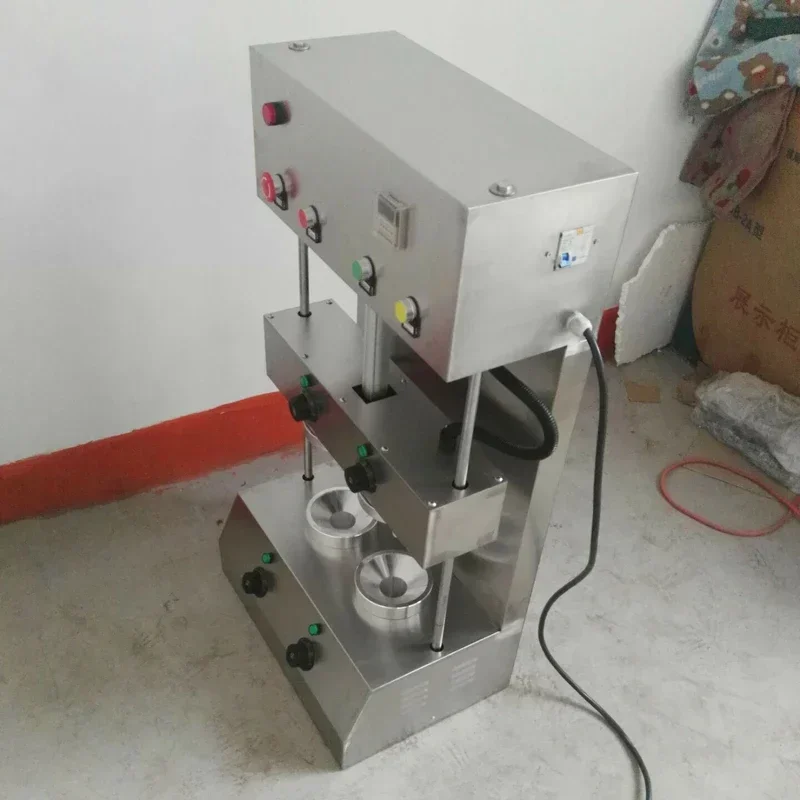 

2020 Commercial Umbrella Shape Screw Shape Stainless Steel Pizza Cone Machine 2 Working Heads Pizza Making Cone Machine