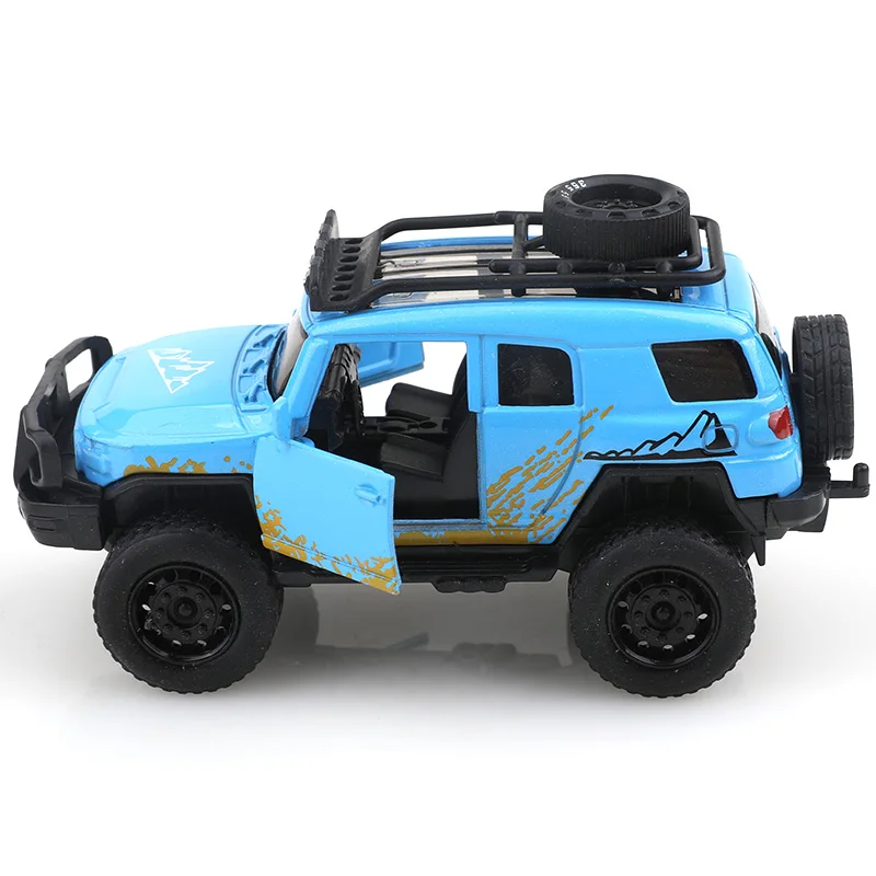 (Bagged) 1:36 schaal aluminium off-road pullback pick-up truck, kinderspeelgoed, grote velg off-road stijl. Speelgoed.