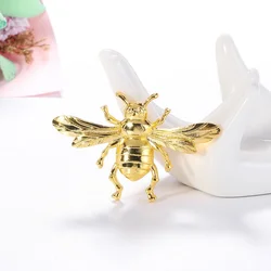 Gold Color  Brass Bee Brooch Charms High Quality Brooch Jewelry Findings Accessories Wholesale