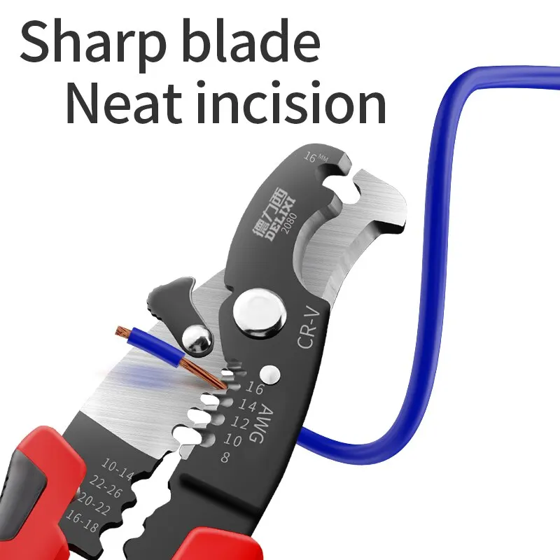 Wire Stripper Cutter Multifunctional TAB Terminal Crimping Plier Tools Cable Wire Stripper Cutter Crimper Automatic Plier