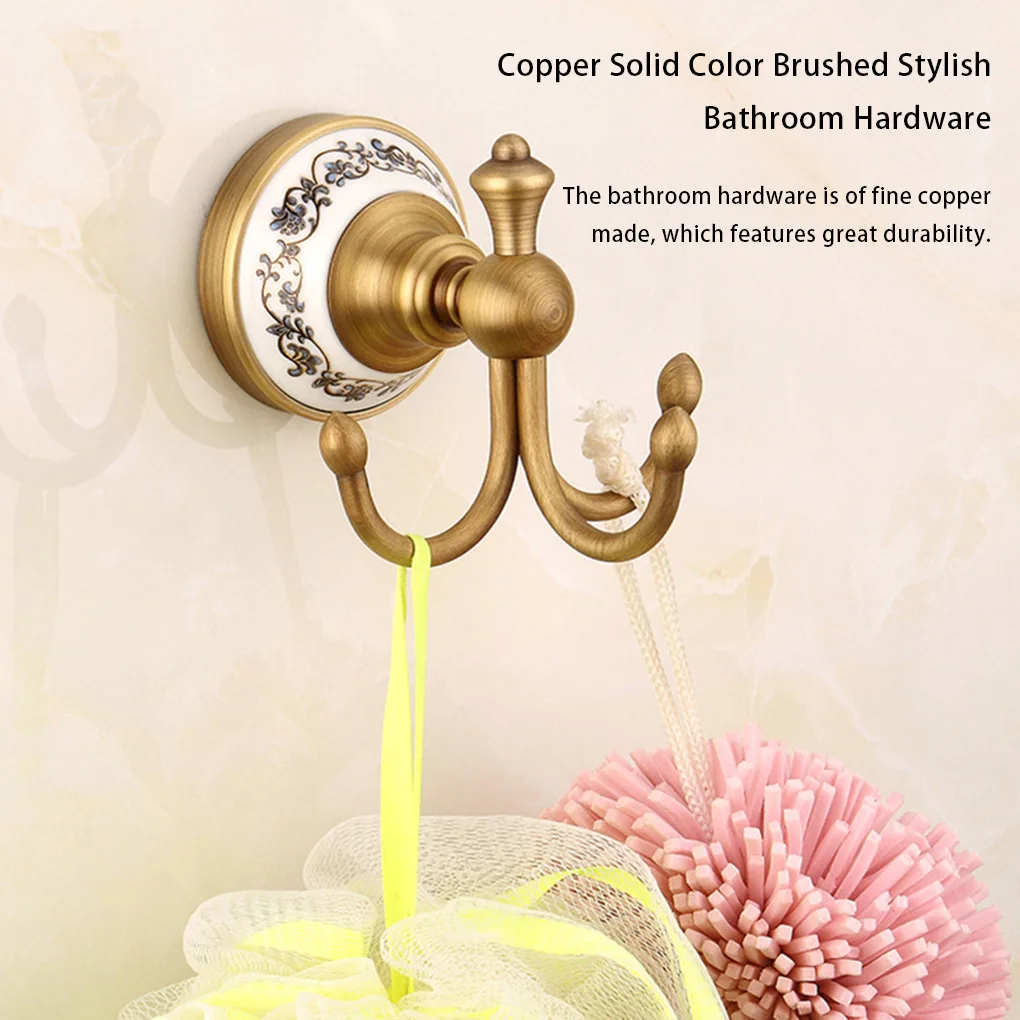 Copper Bathroom Hardware Brushed Bath Ball Hanger Accessories Type