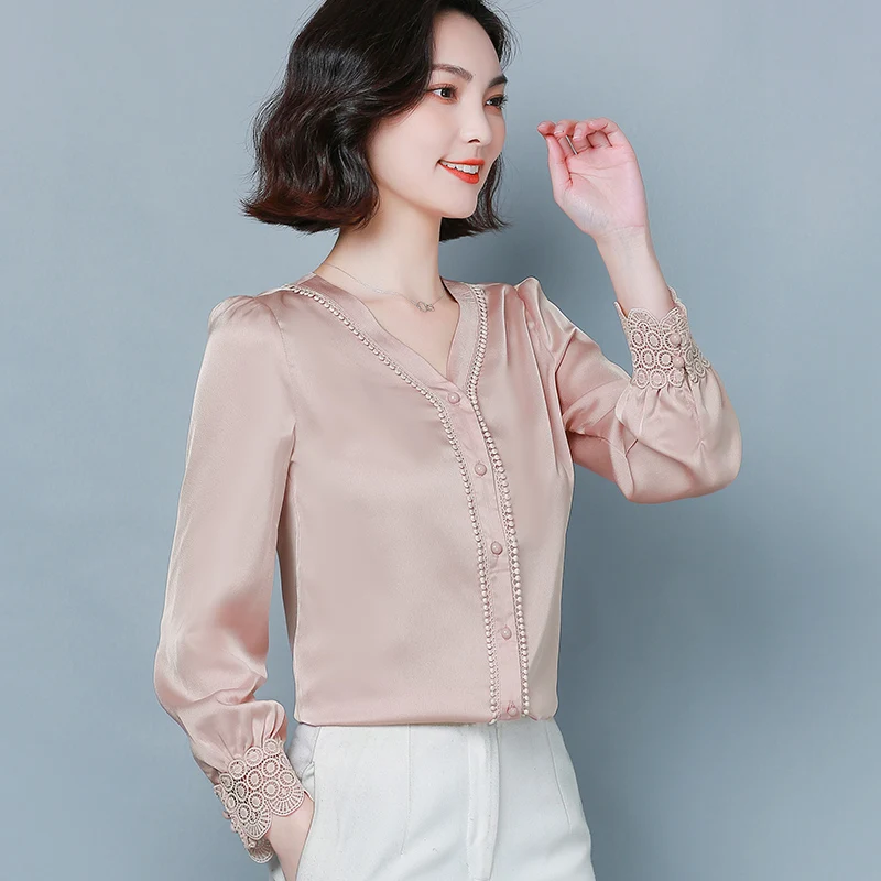 

Ladies Korean Fashion Casual Shirts Blouse Women Tops Woman Button Up Shirt Female Girls Long Sleeve Blouse Py1881