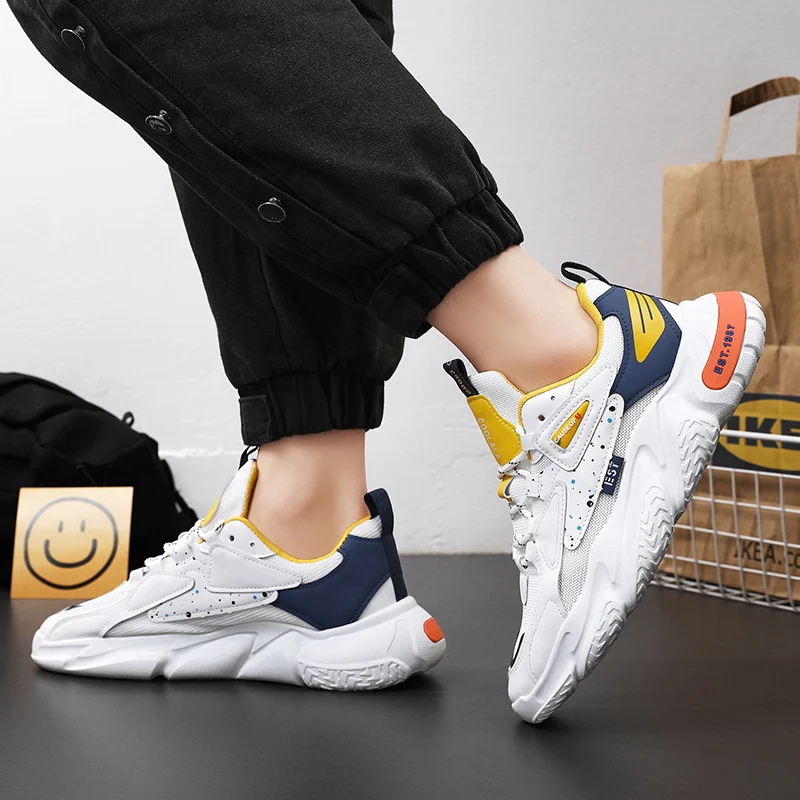 2024 Men\'s Sneakers Fashion Casual Breathable Running Shoes Summer Men Comfortable Mesh Shoe New Sneakers Tenis Masculino Tênis