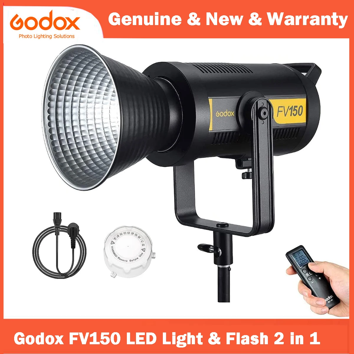 

Godox FV150 150W 2.4G Wireless 1/8000 HSS High Speed Sync LED Light For Canon Nikon Sony Fuji Panasonic Olympus Pentax Cameras