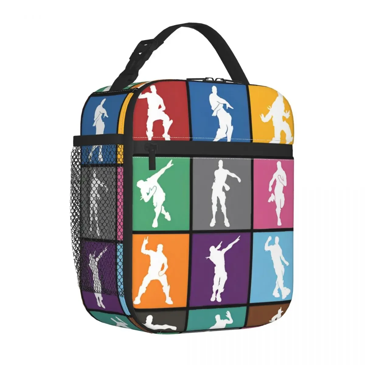 Fortnited Battle Royale Victory Dance Lattice Insulated Lunch Bags Leakproof Meal Container Thermal Bag Lunch Box Tote Girl Boy