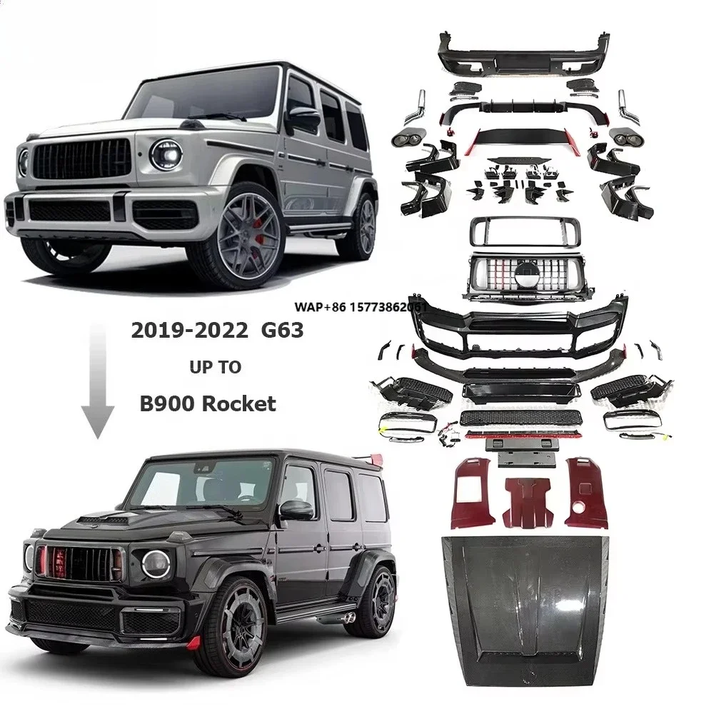 

G Class W463A W464 G63 2019-2024 Year Upgrade to Rocket B900 Style Body Kit Car Bumpers Auto Body Systems
