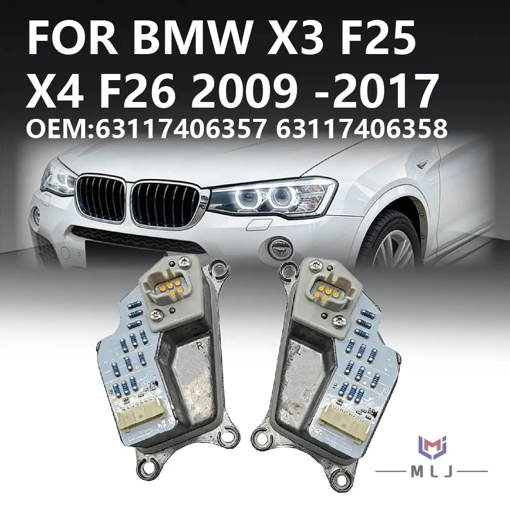 

63117406357 63117406358 For BMW X3 F25 X4 F26 2009-2017 LED Angel Eyes Turn Signal Light Module DRL Module Car Accessories