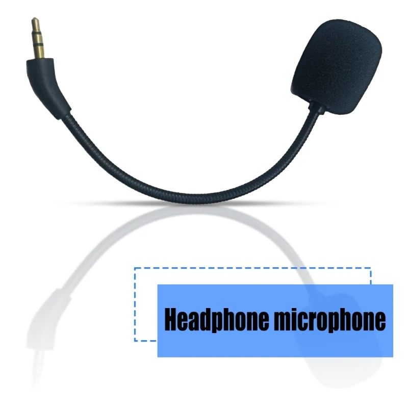 เปลี่ยนที่ถอดออกได้ 3.5 แจ็คไมโครโฟน 3.5 มม.พร้อมฟองน้ําสําหรับ Edifier K820NC หูฟังสําหรับเล่นเกม