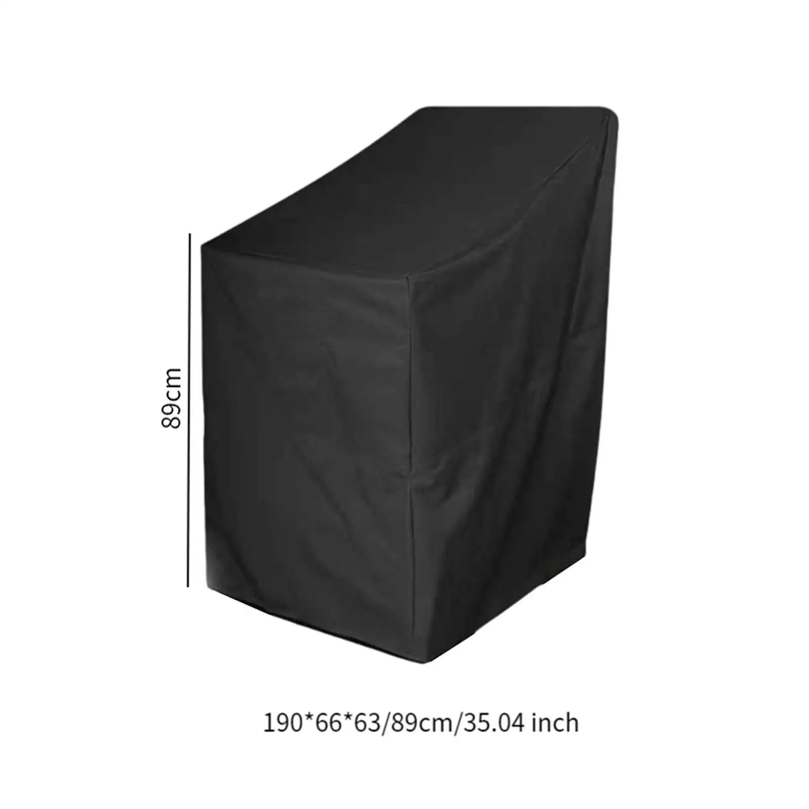 Garden Patio Chair Cover Outdoor Furniture Cover, High Back Chair Cover, Drawstring Dustproof Rectangle Stackable Chair Cover