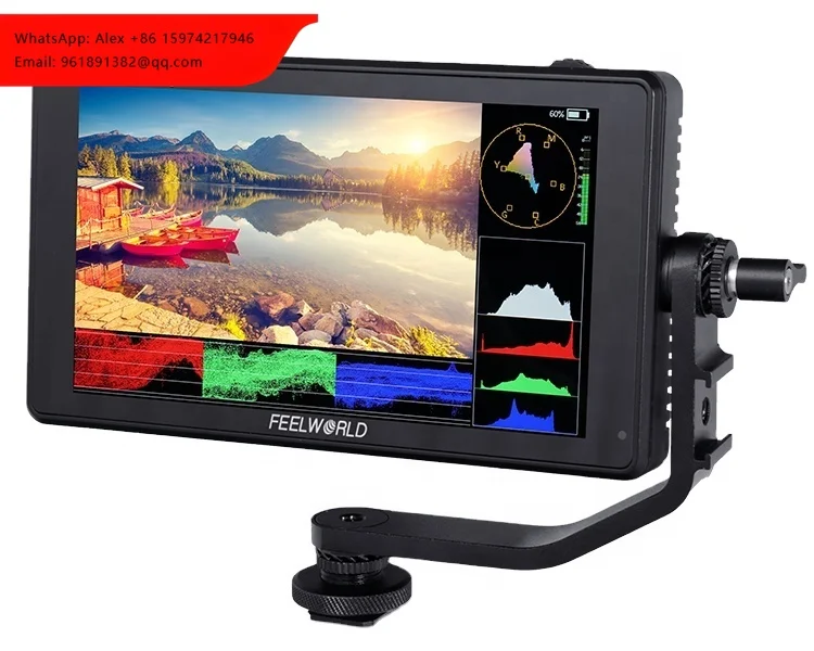 

FEELWORLD LUT6E 6-дюймовый сенсорный монитор для DSLR-камер с яркостью 1600 нит, Full HD 1920x1080 IPS