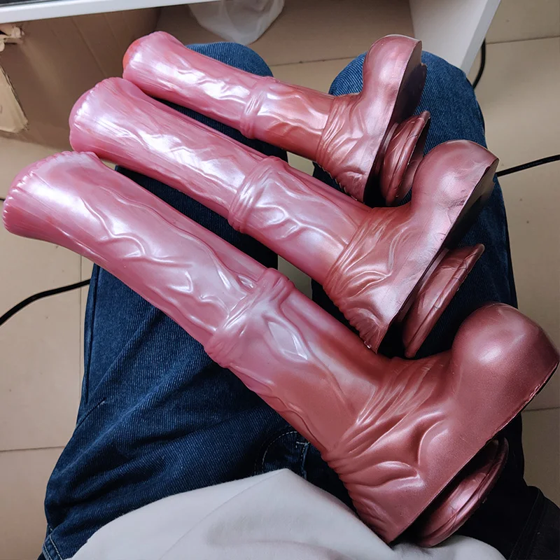 YOCY Giant Horse Dildo 8.8cm Thick Realistic Animal Penis Huge Cock Anal Orgasm Masturbators With Sucker Sex Toy For Women Men