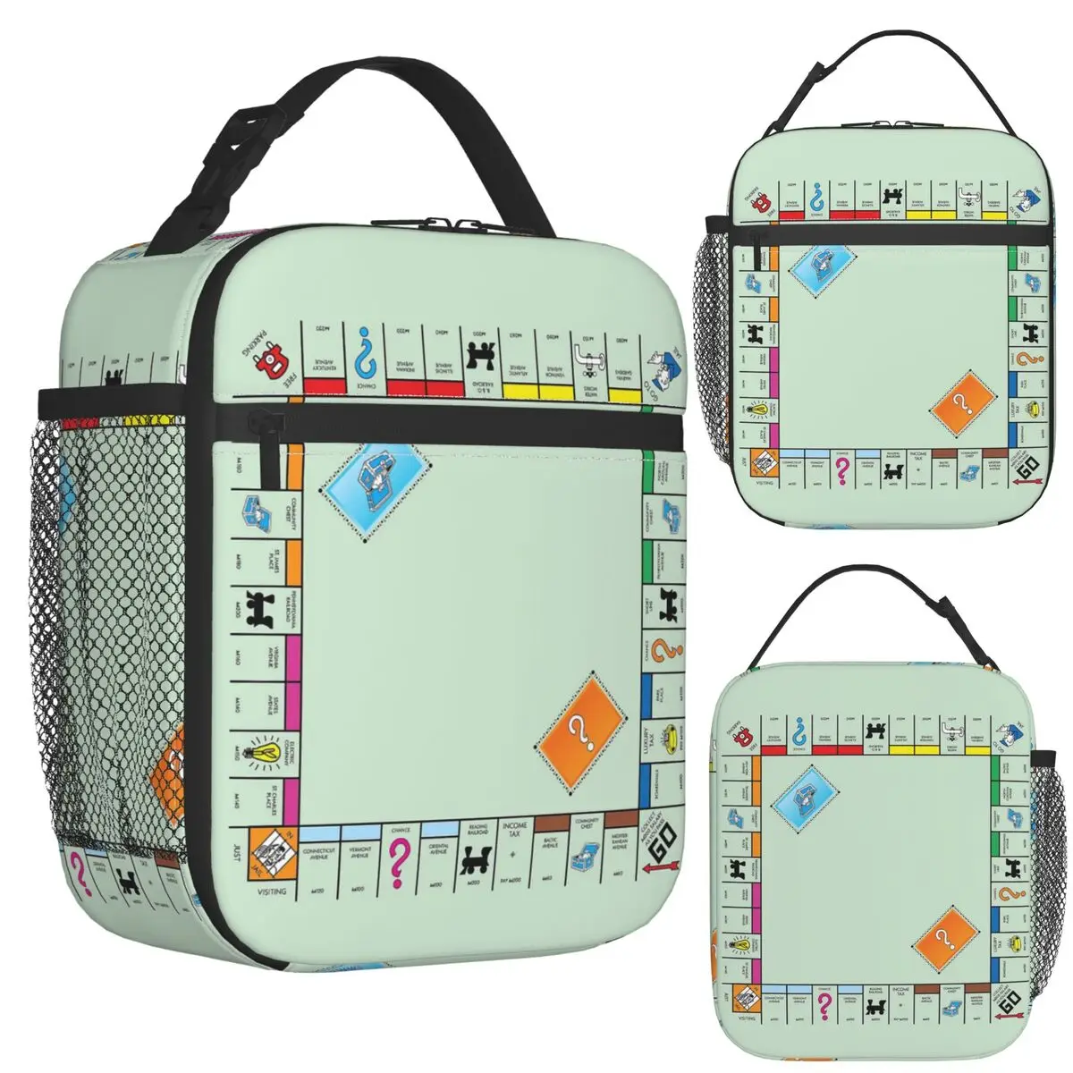 

Настольная игра-монополия, изолированная сумка для обеда для женщин, коробки для хранения бенто, контейнер-холодильник, термобокс для обеда, сумка