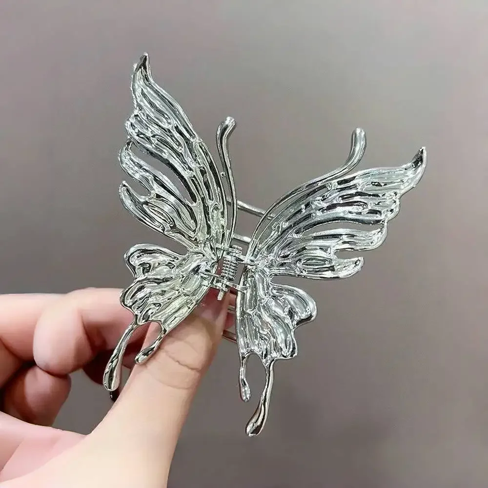 

New Chinese Barrette Trendy Claw Clips Butterfly Hair Clips Silver Hairpin Woman Girls Styling Headdress Girl Hair Accessoires