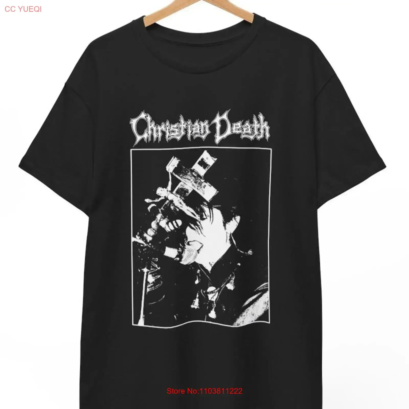 Футболка Christian Death с изображением Розза Уильямса, в стиле готик-рок, дэт-рок, музыка 80-х, винтажная, с эффектом потертости, повседневная, модная, с графическим принтом, мягкая, слегка рваная.