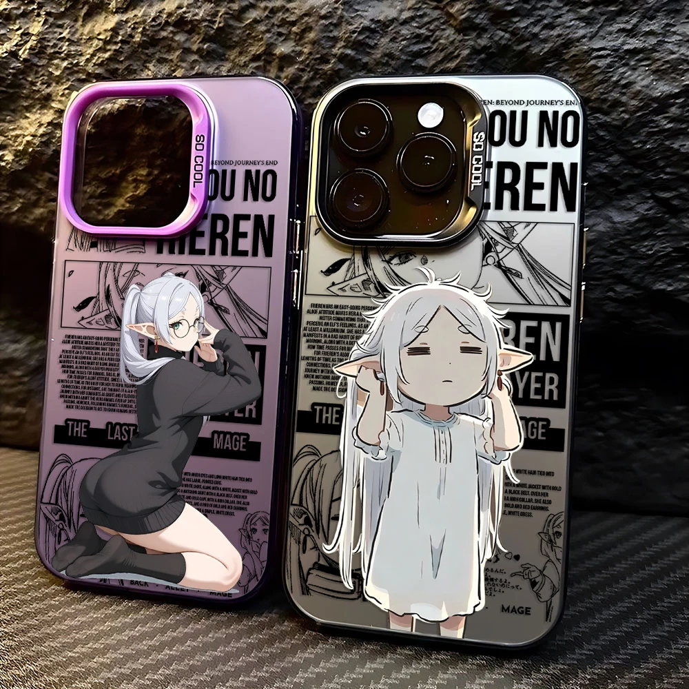 Funda de Teléfono Hot Comics Frieren para iPhone 17 17e 16e 16 15 14 13 12 11 mini ProMax X XR XSMAX 8 7 Air Plus, Cubierta Mate Anticaída