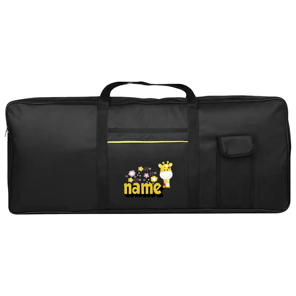 Personalized Customized Portable Instrument Storage Box 61 Key Electronic Piano Bag Stylish Large Pocket Durable Handbag